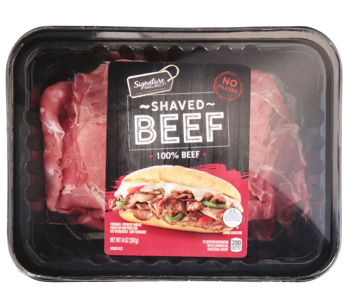 Signature Select Beef Shaved Steak (14 oz)