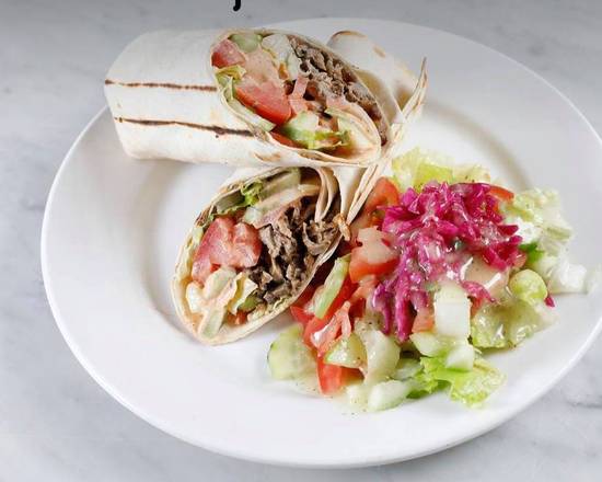 Lamb and Beef Gyro Wrap