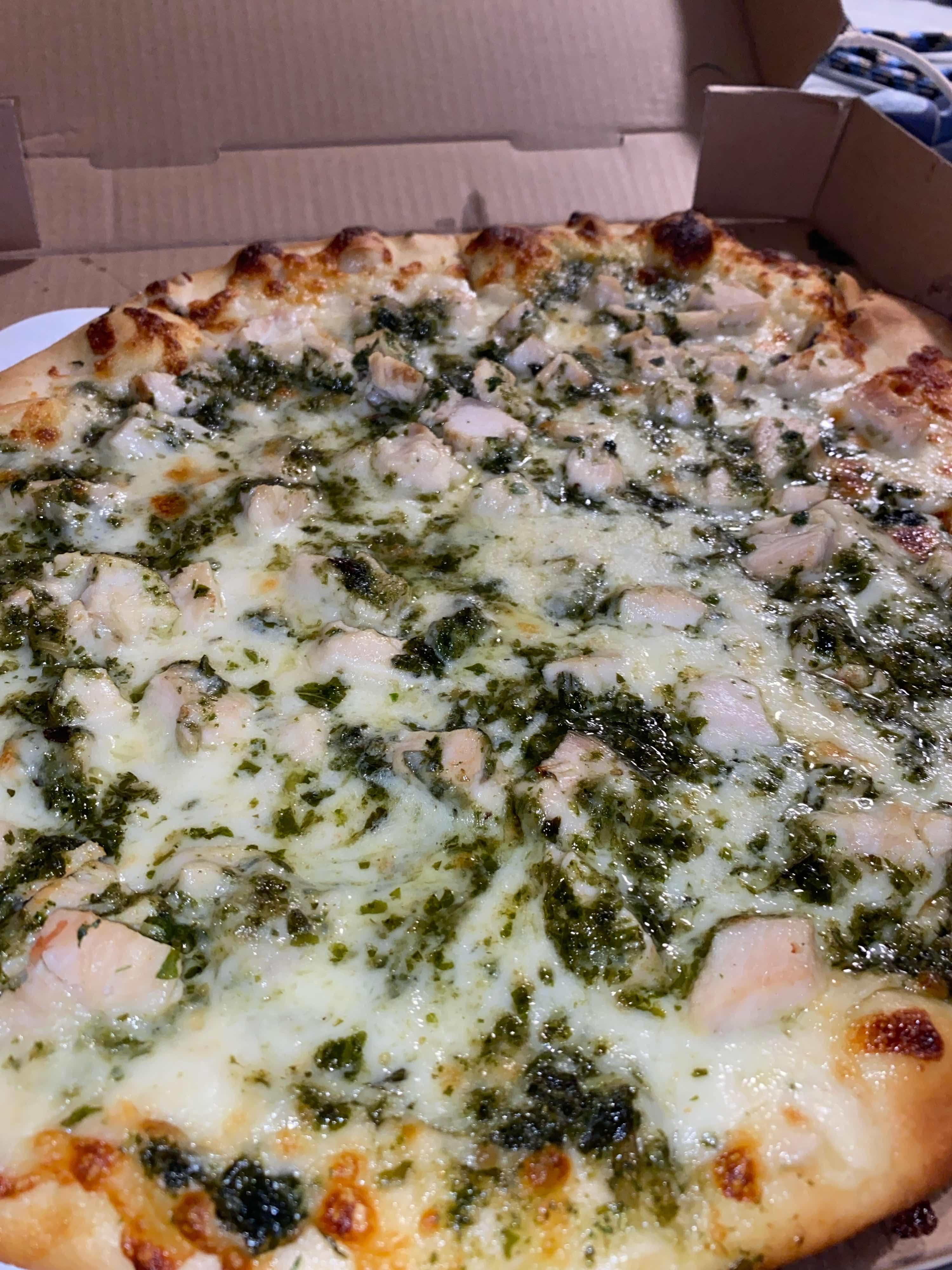 Chicken Alfredo Pizza