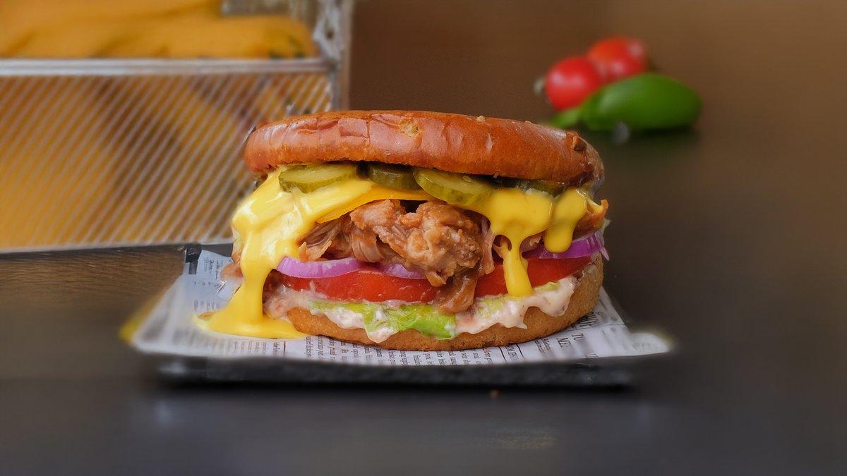 Pulled Pork Burger 450g