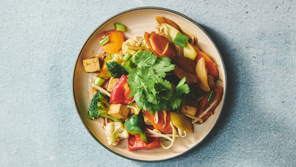 13. Stegt tofu i soya sauce