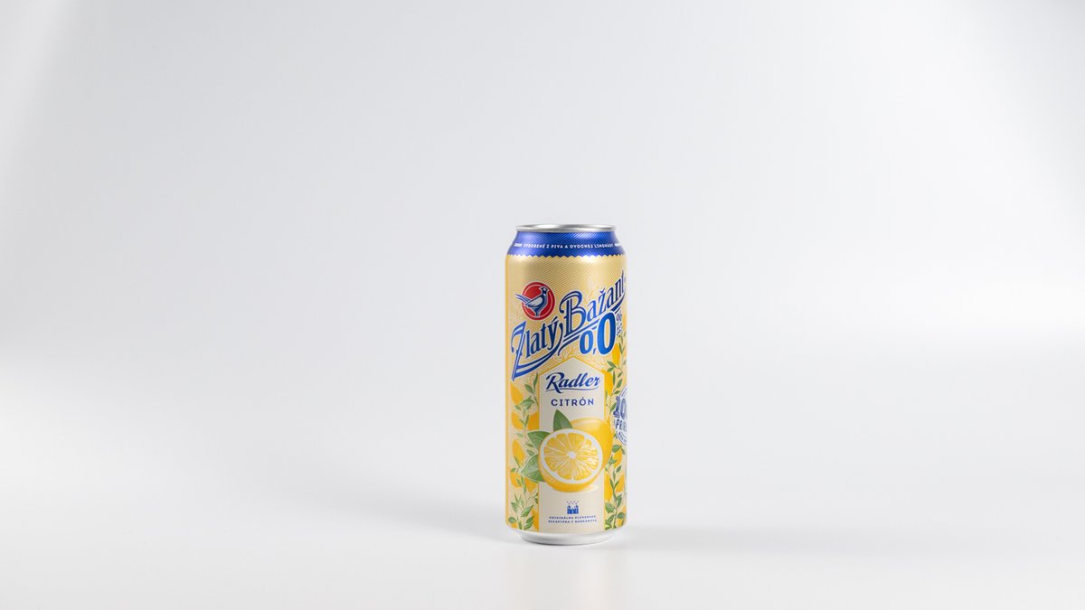 Zlatý Bažant citrón radler 0%