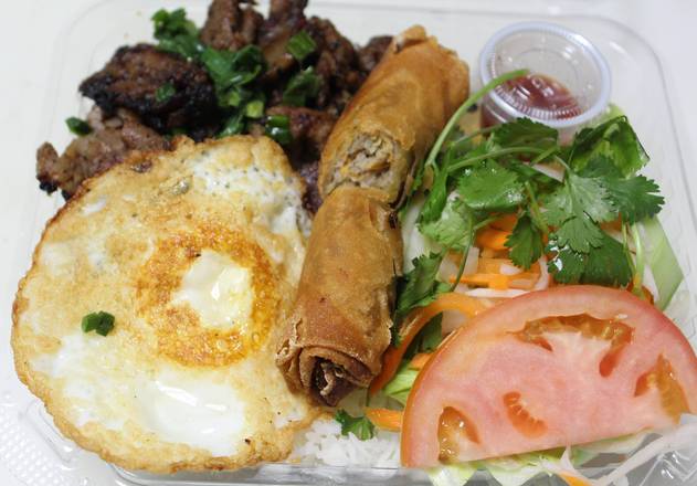 51. Grilled Pork Over Rice (Com Thit Nuong)