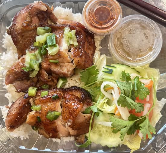 54. Grilled Chicken Over Rice (Com Ga Nuong)