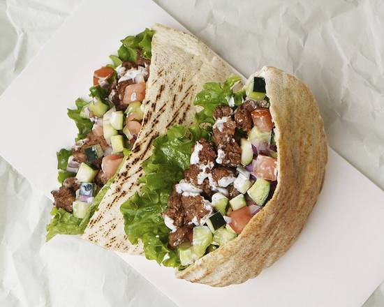 Ground Beef Kabob Pita