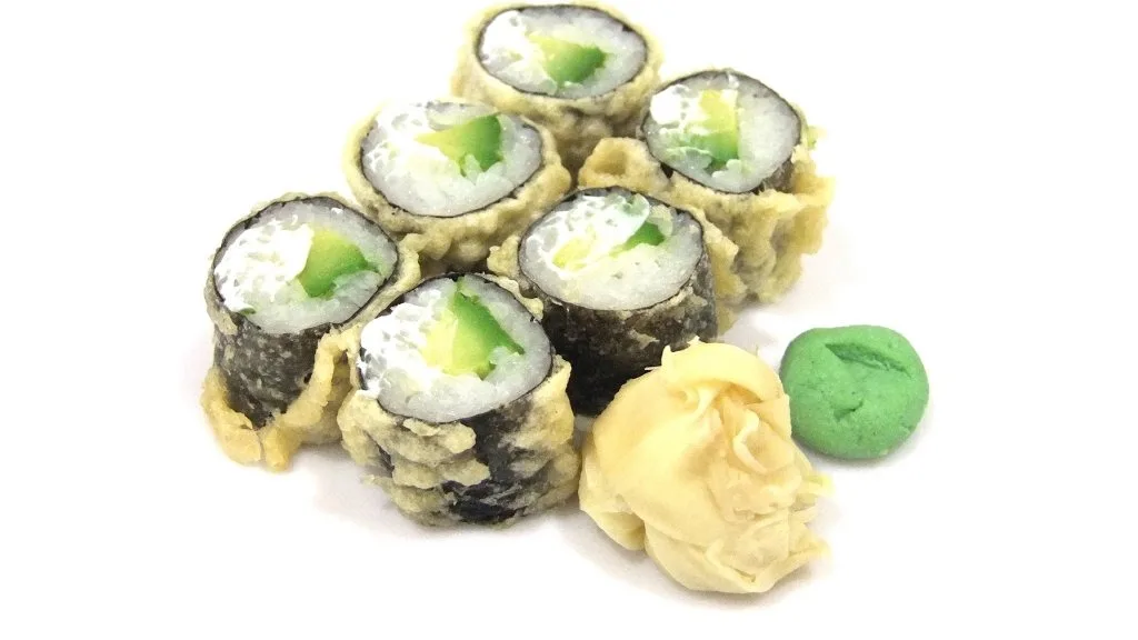 Avokádo maki Philadelphia tempura