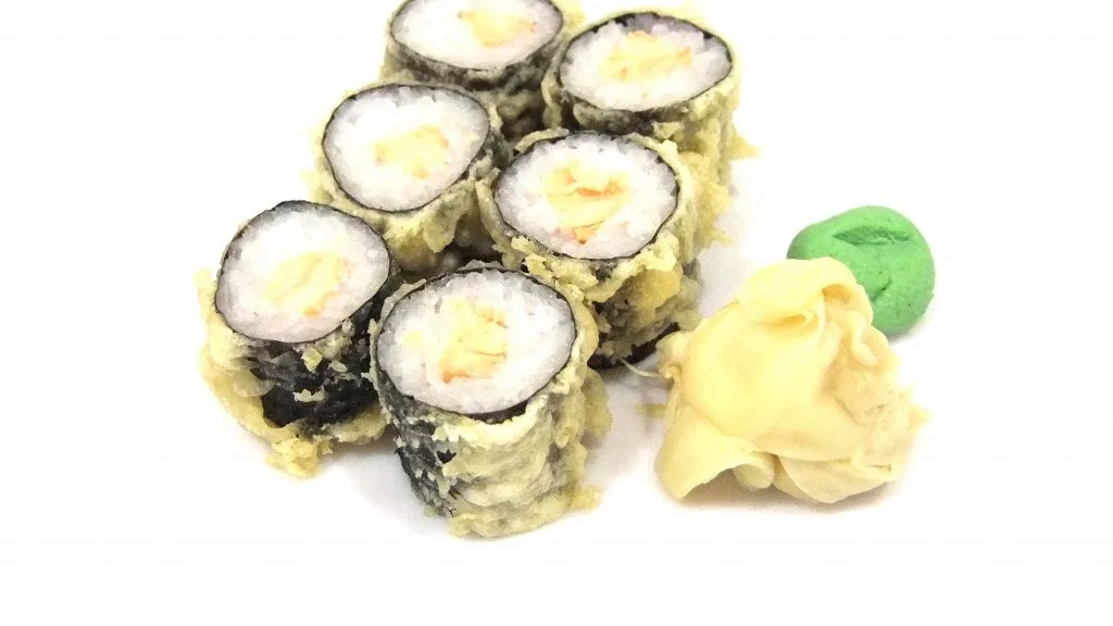 Sake maki tempura