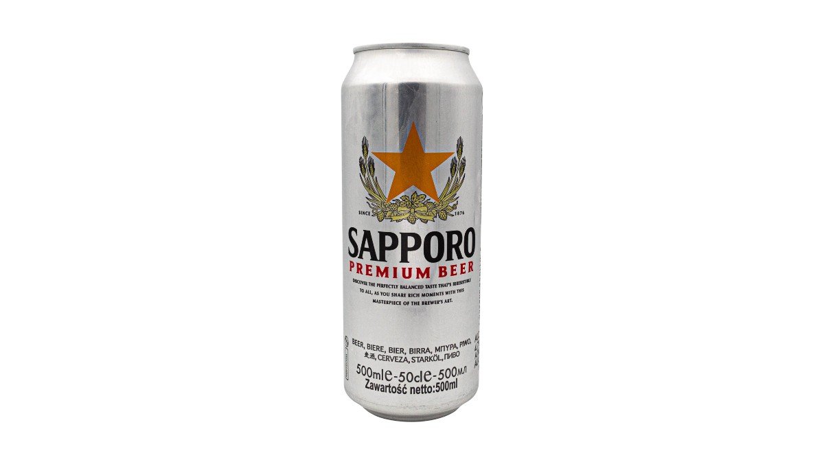 Sapporo Premium Beer Can 0.33l