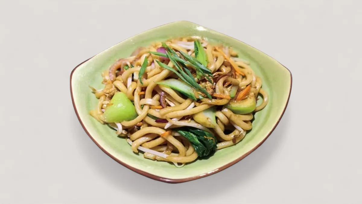 Pirított udon zöldséggel