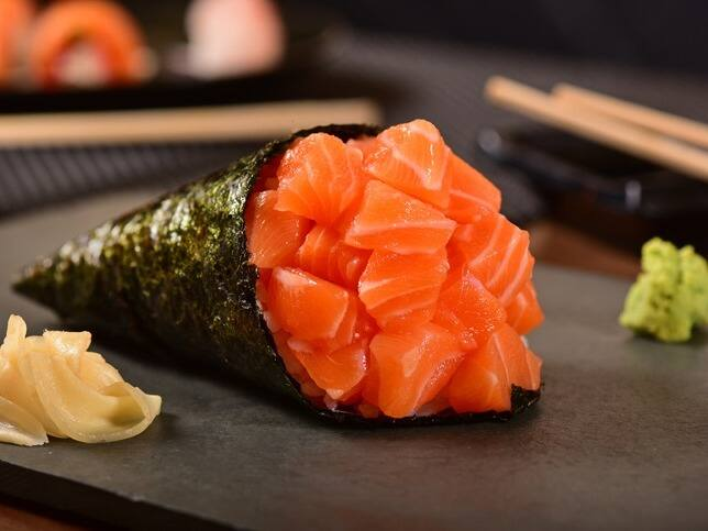 Temaki de Salmão Tradicional