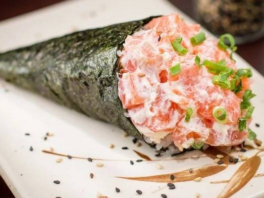 Temaki Philadelphia com Cebolinha