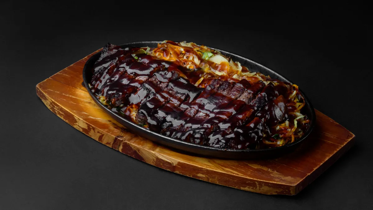 Beef Souk With Teriyaki Sauce