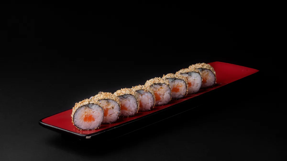 Fried Roll With Salmon