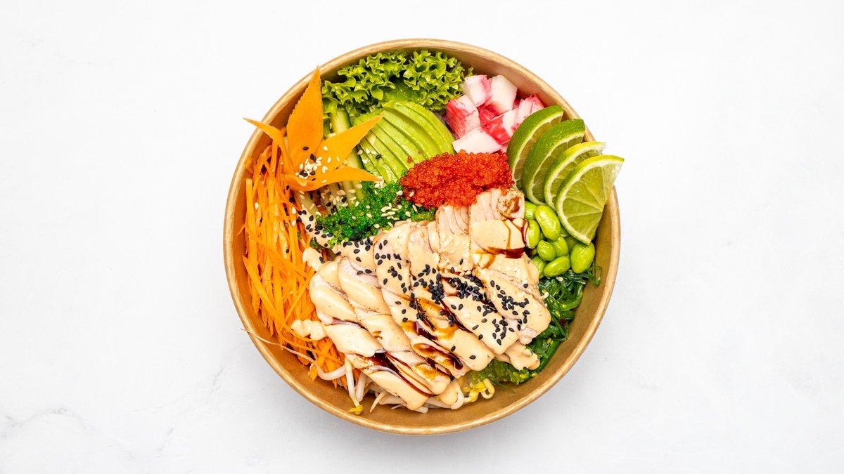 Grill poke bowl