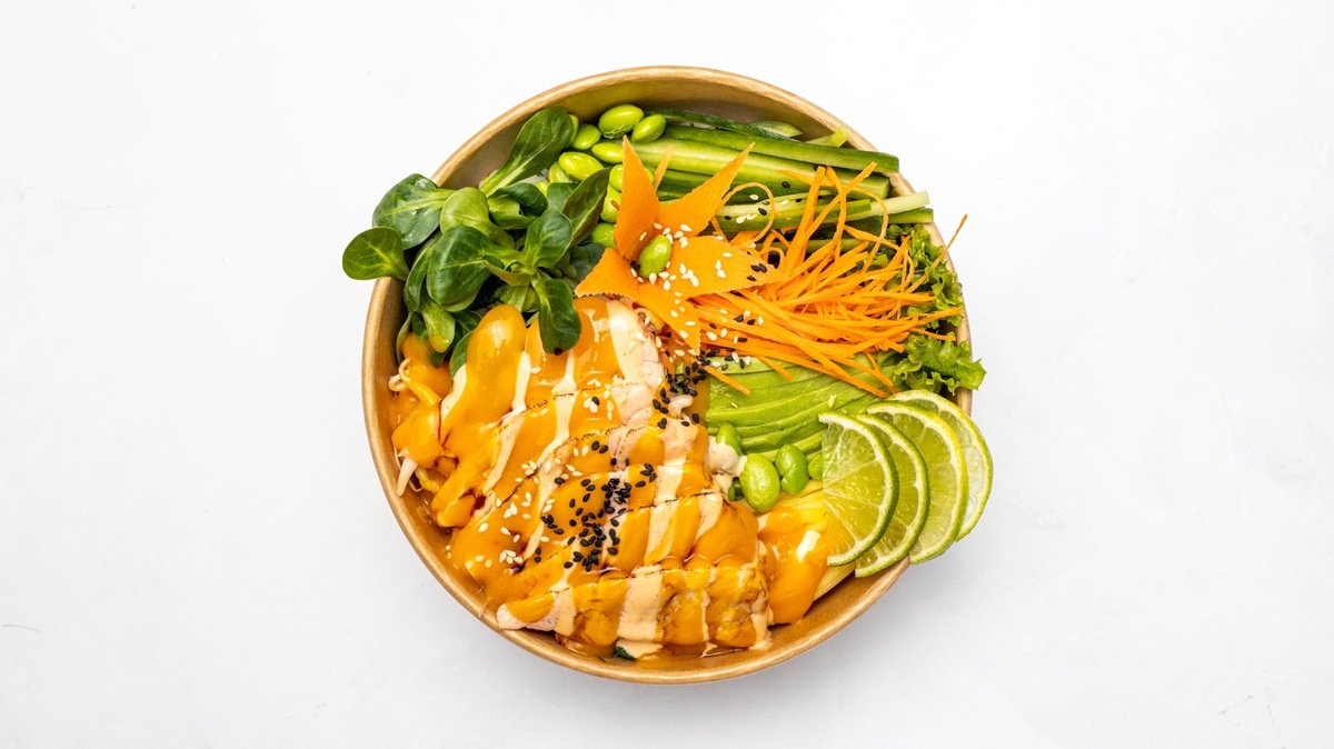 Mango poke bowl