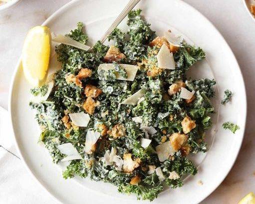 Kale caesar salad