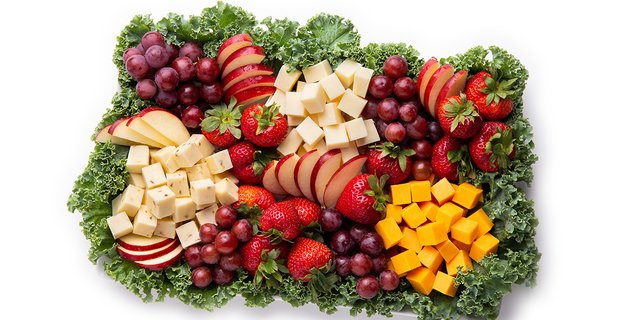 Fruit and Cheese Grazing Board