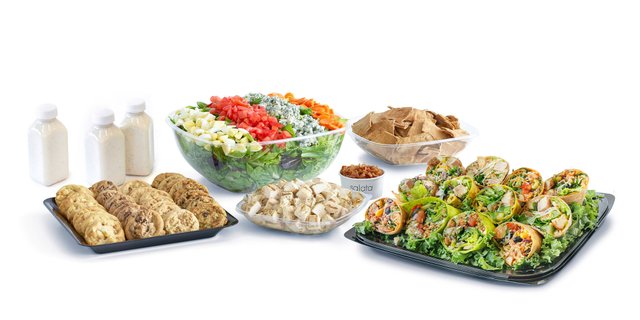 Wrap and Salad Combo For 45 People