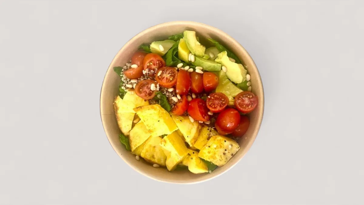 Avocado  Omelette Chickpeas Salad