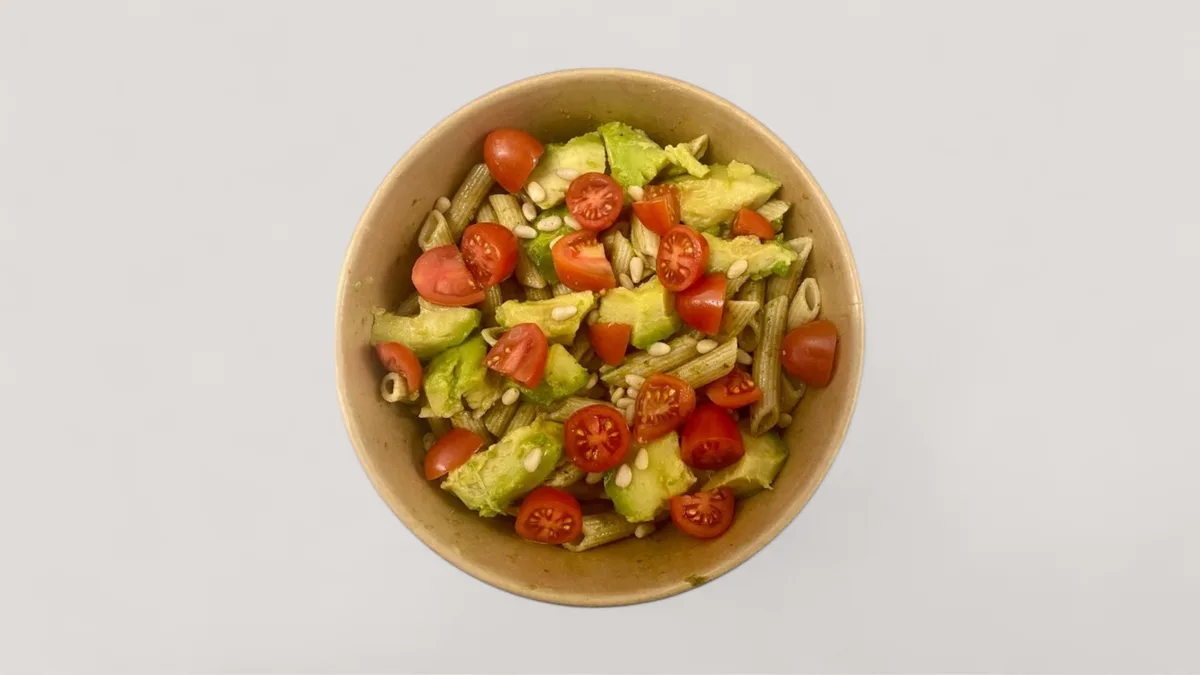 Avocado Pesto Pasta Salad