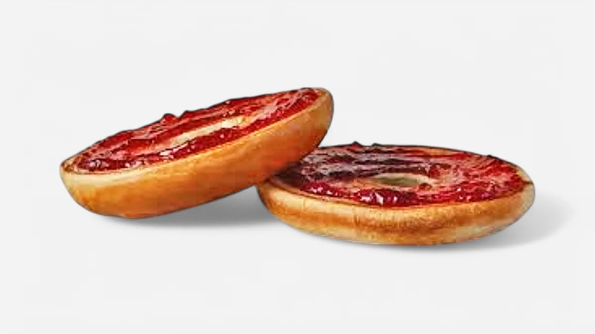Blueberry and Philadelphia Bagel