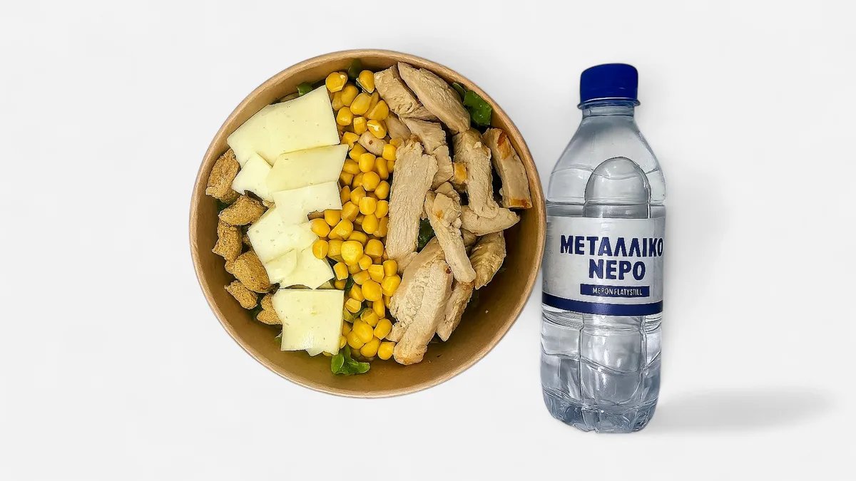 Caesar Salad with Mineral Water Combo