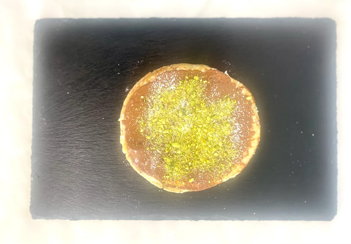 Chocolate Praline Pistachio Pancake
