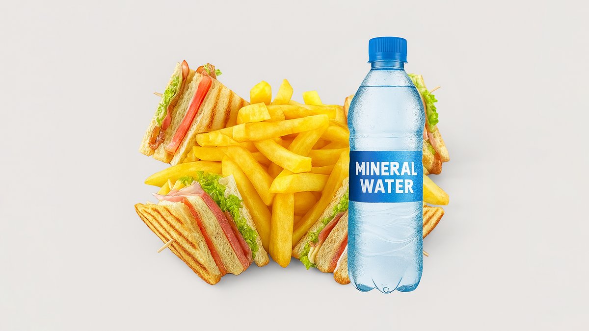 Classic Club Sandwich with Mineral Water Combo