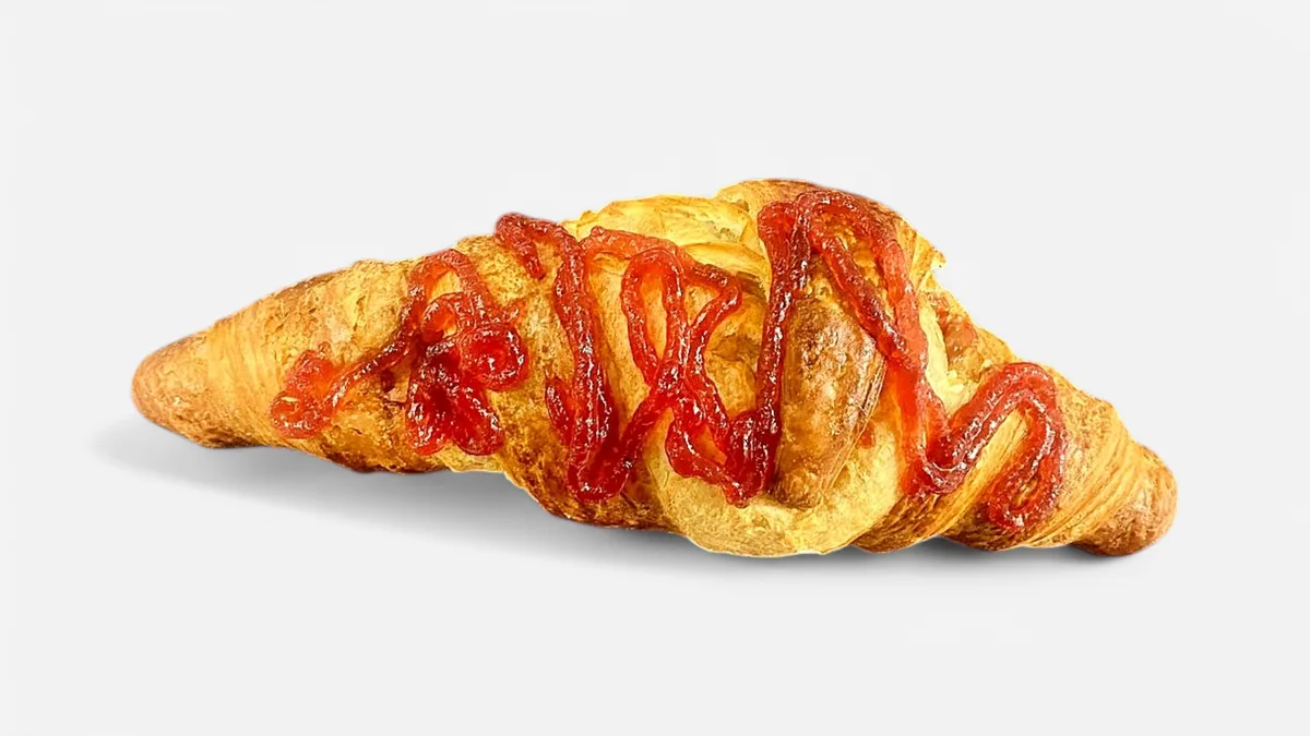 French Strawberry Croissant 110gr