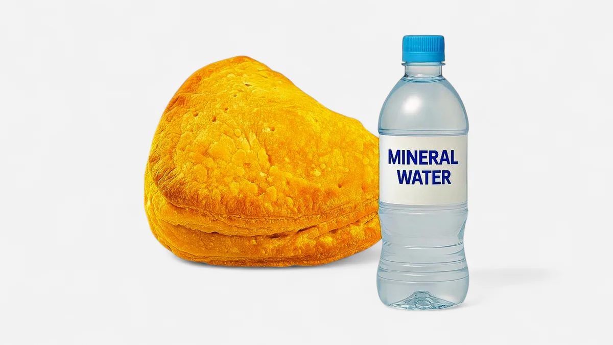 Greek Cheese Pie 250 gr  and Mineral Water Combo