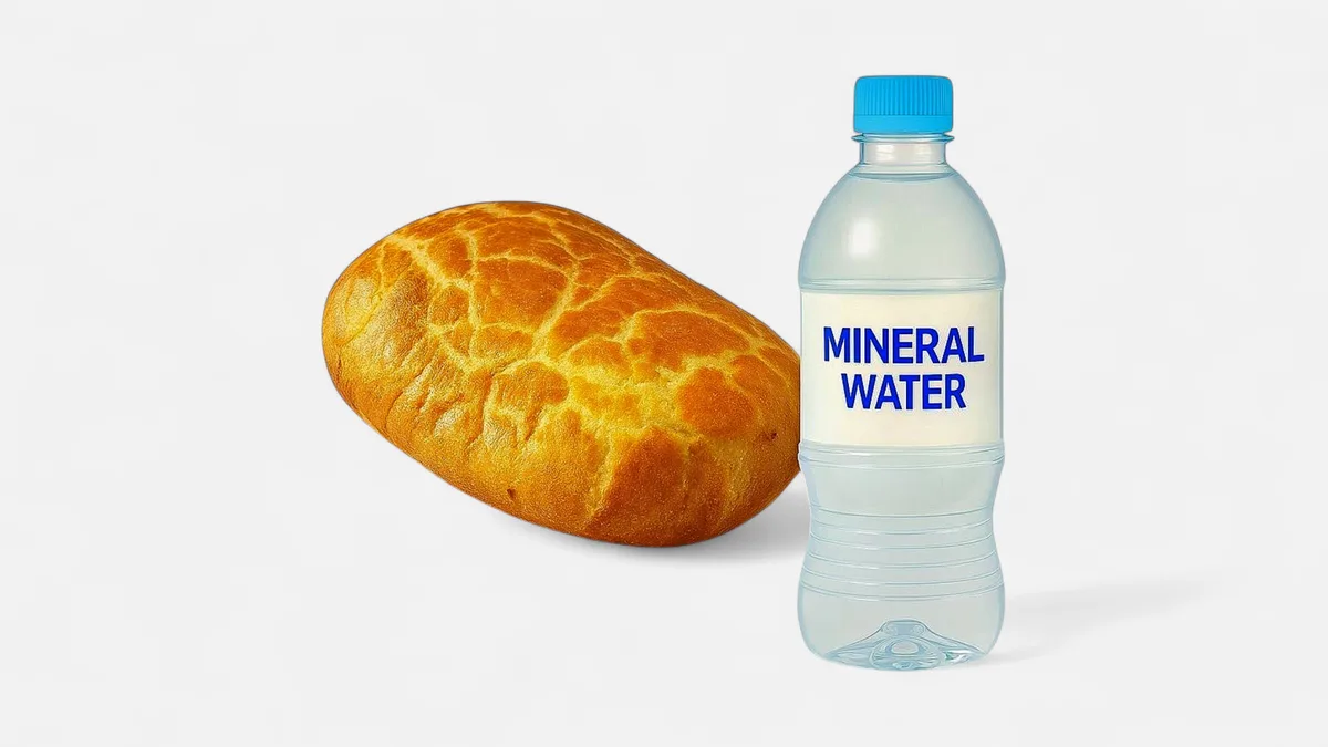 Greek Kourou Pie 250gr with mineral Water Combo