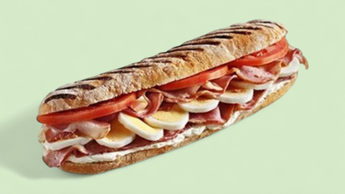 Hot Bacon Egg Sandwich
