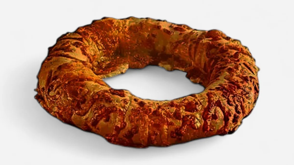 Koulouri Thessalonikis 95gr Covered with Melted Gouda cheese