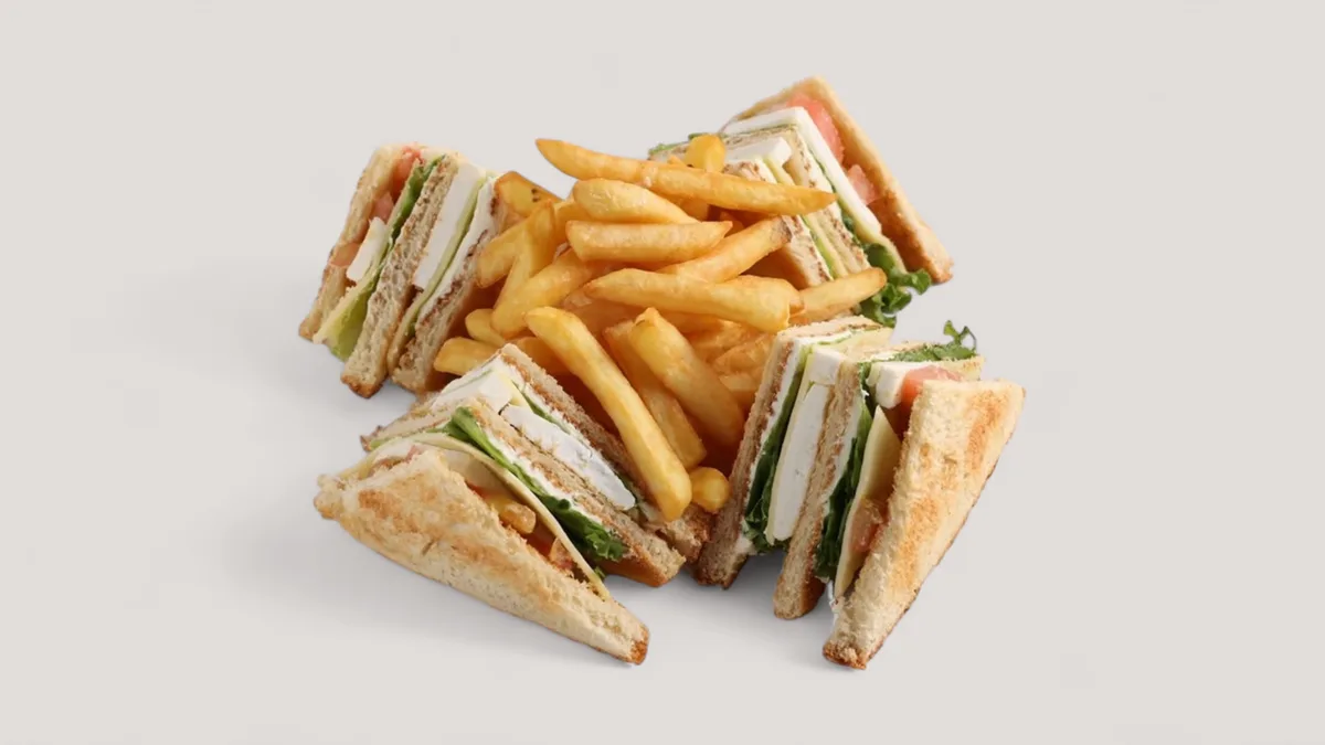 Roast Pork Club Sandwich