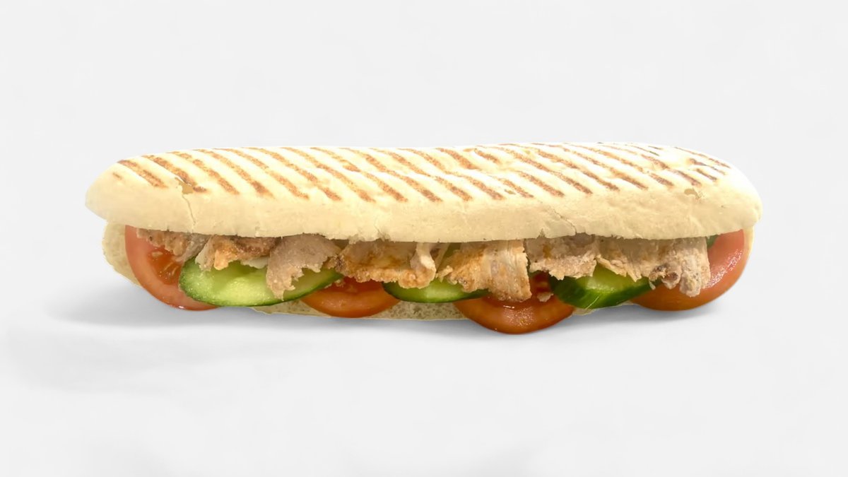 Seasoned Beef and Tzatziki Panini