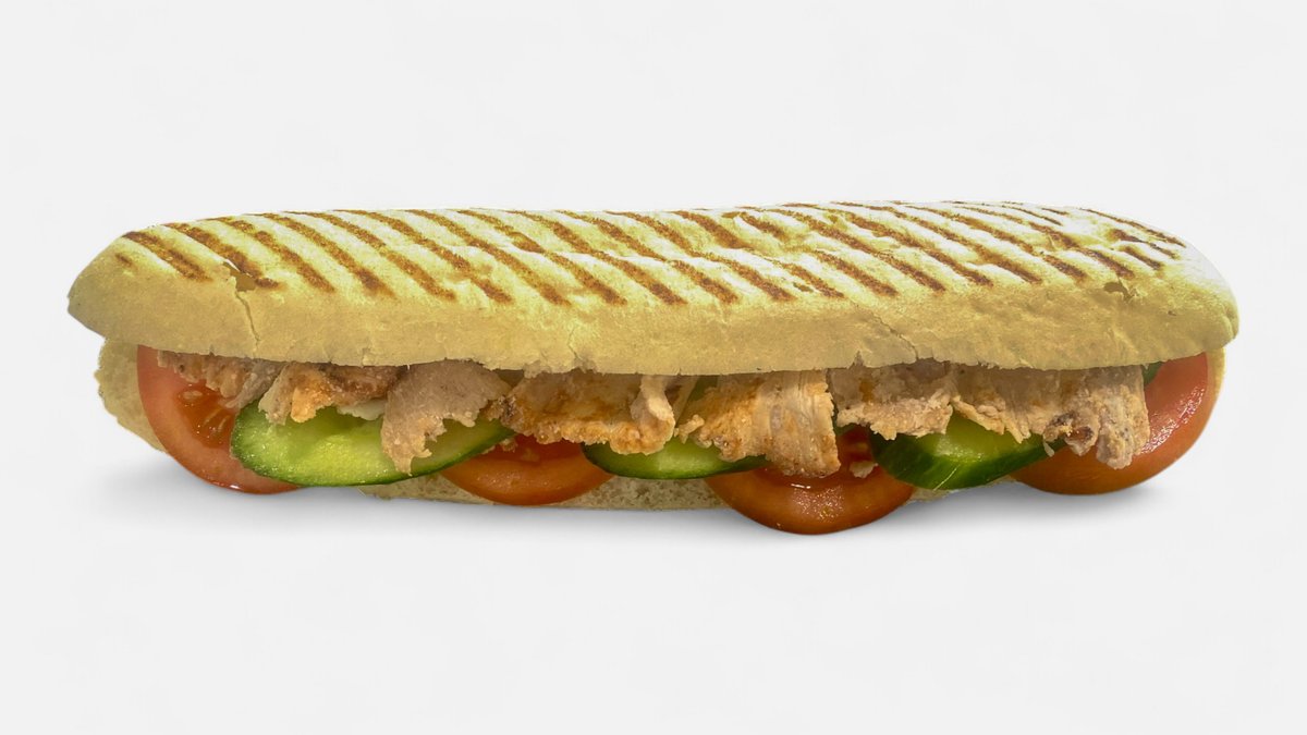 Seasoned Pork and Tzatziki Panini