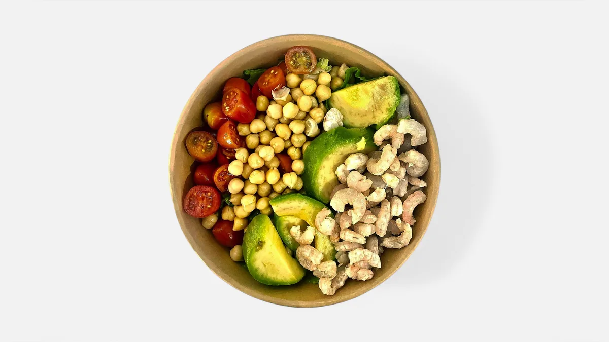 Shrimp Avocado  Chickpeas Salad