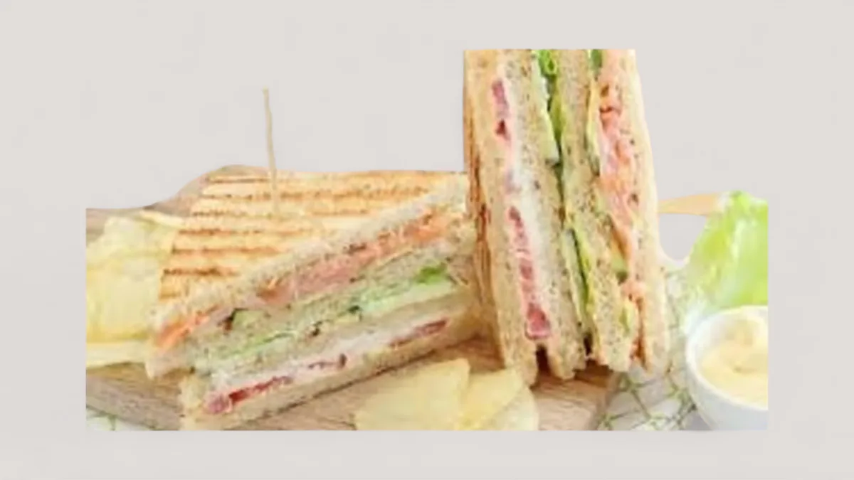 Smoked Salmon Avocado Club Sandwich