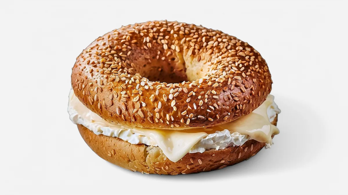 White Chocolate Philadelphia Cream Bagel
