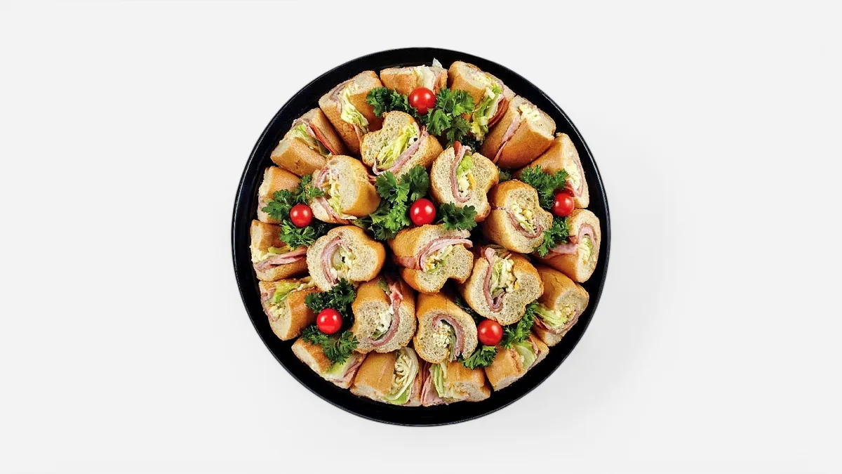 Wholemeal Vegetarian Baguette Platter for 5 (20 Pieces)