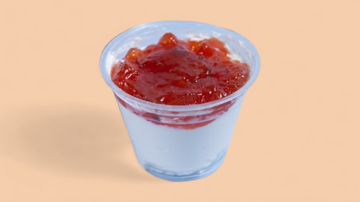 Yogurt with Strawberry Jam