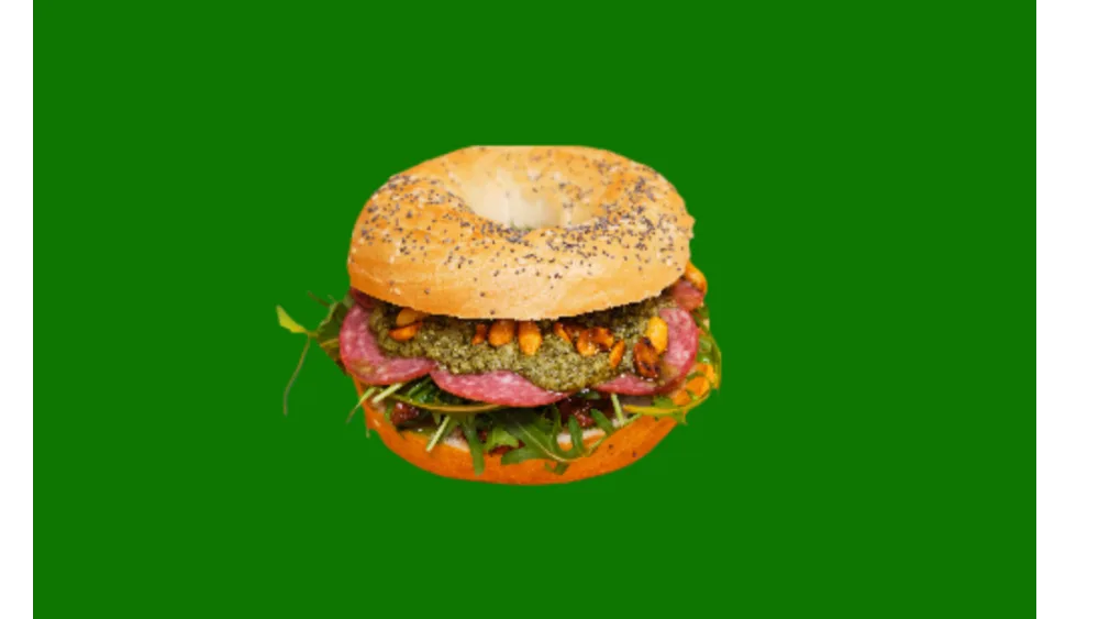 Bajgiel z salami