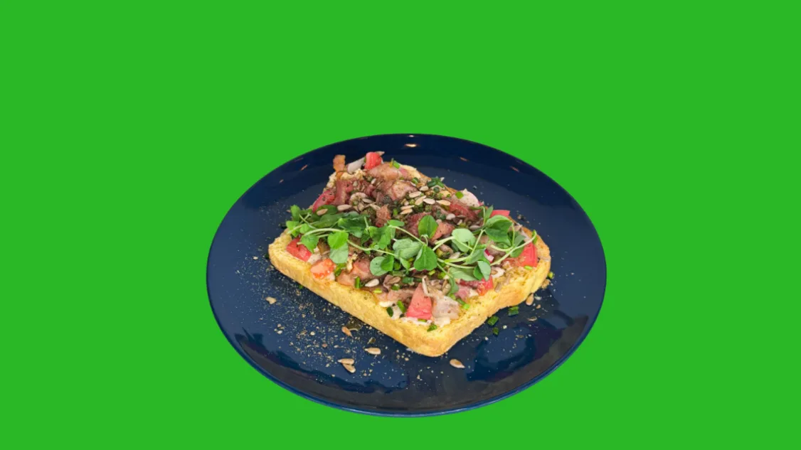 Scramble Toast z boczkiem
