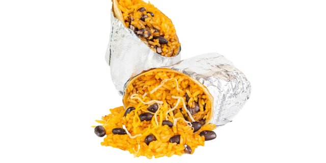 Rice, Bean and Cheese Burrito