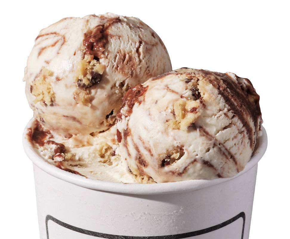 Salted, Malted, Chocolate Chip Cookie dough