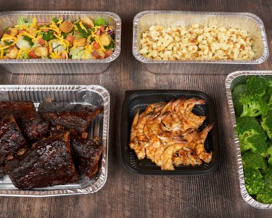 BBQ Ribs and Shrimp Family Pack Large