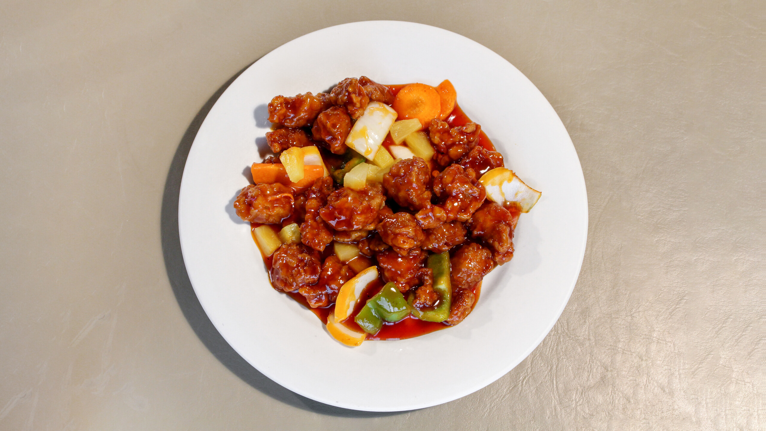 Pineapples with Boneless Pork in Sweet and Sour Sauce