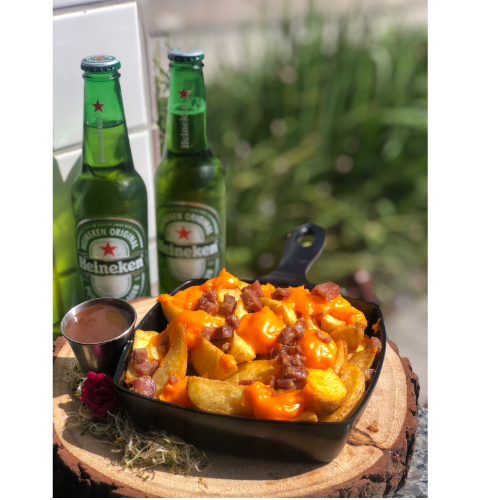 Batatas Rústicas com Cheddar e Bacon