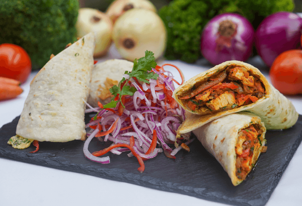 Cordero Kebab Burrito Kaathi (2 Rollos)