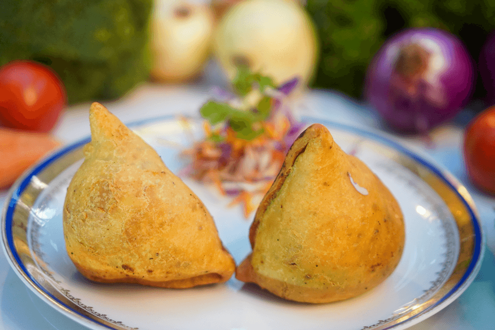 Gigantes Samosas de Res Masala
